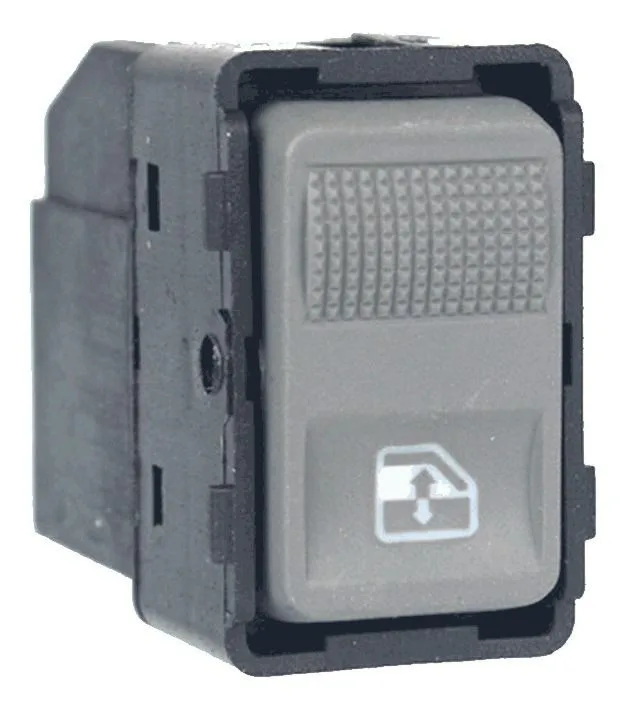 Interruptor vidro elétrico Gol G3 LED vermelho grafite