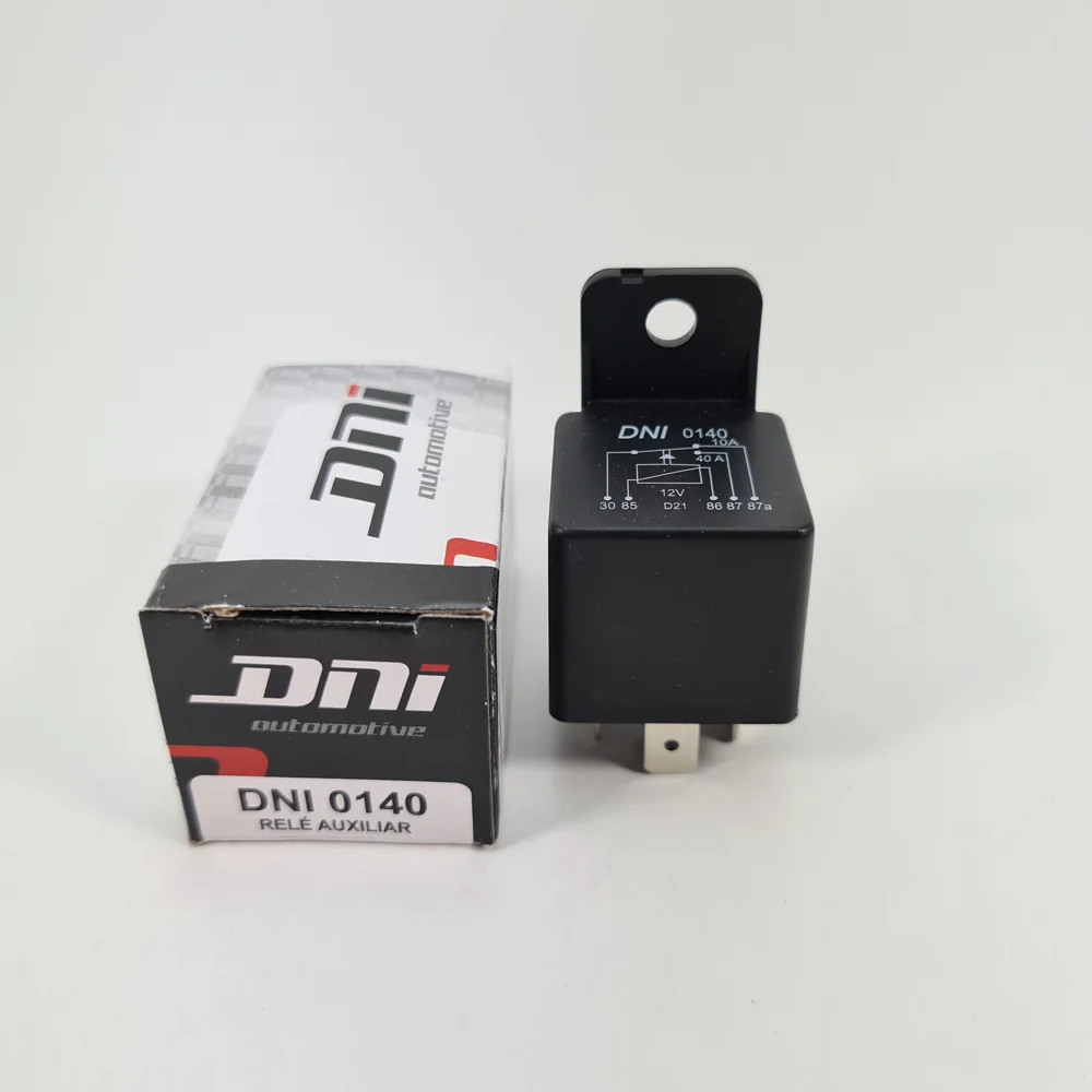 Relé Auxiliar Reversor Universal c/ suporte 40/10A – 12V
