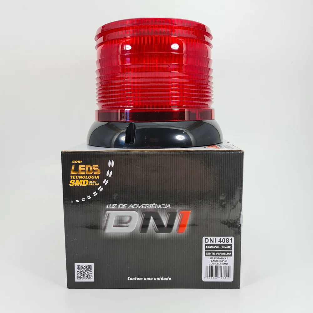 Giroflex Dupla Função Vermelho 12V