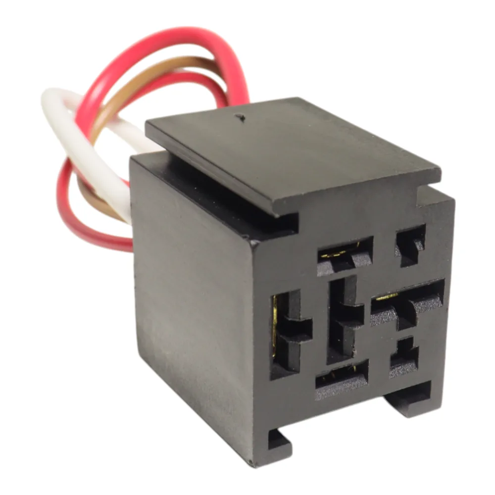 Chicote com Soquete para Relés 4 Terminais com 2 Terminais Largos – 12/24V