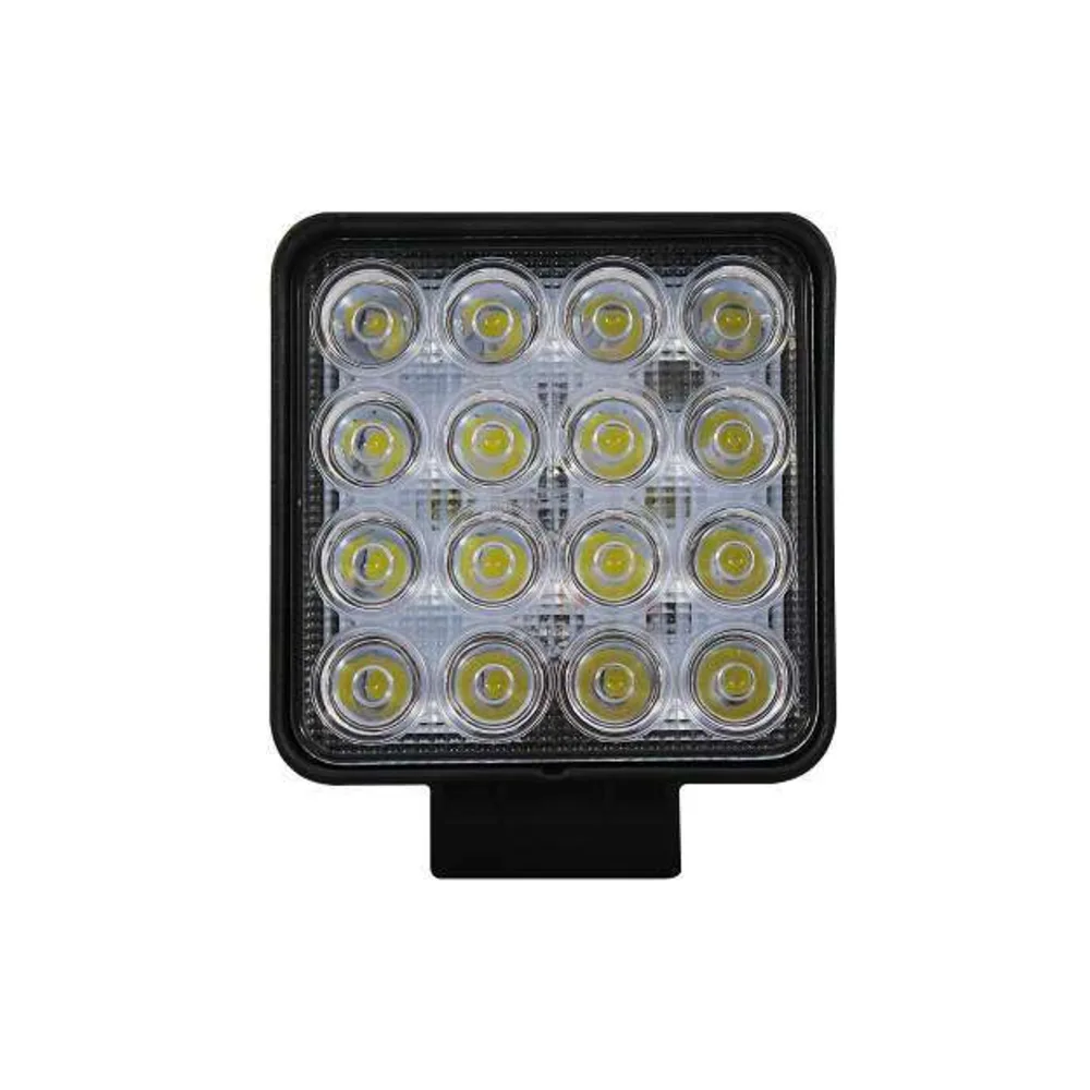 Farol Auxiliar Quadrado 12/24V 48W LED 6000K