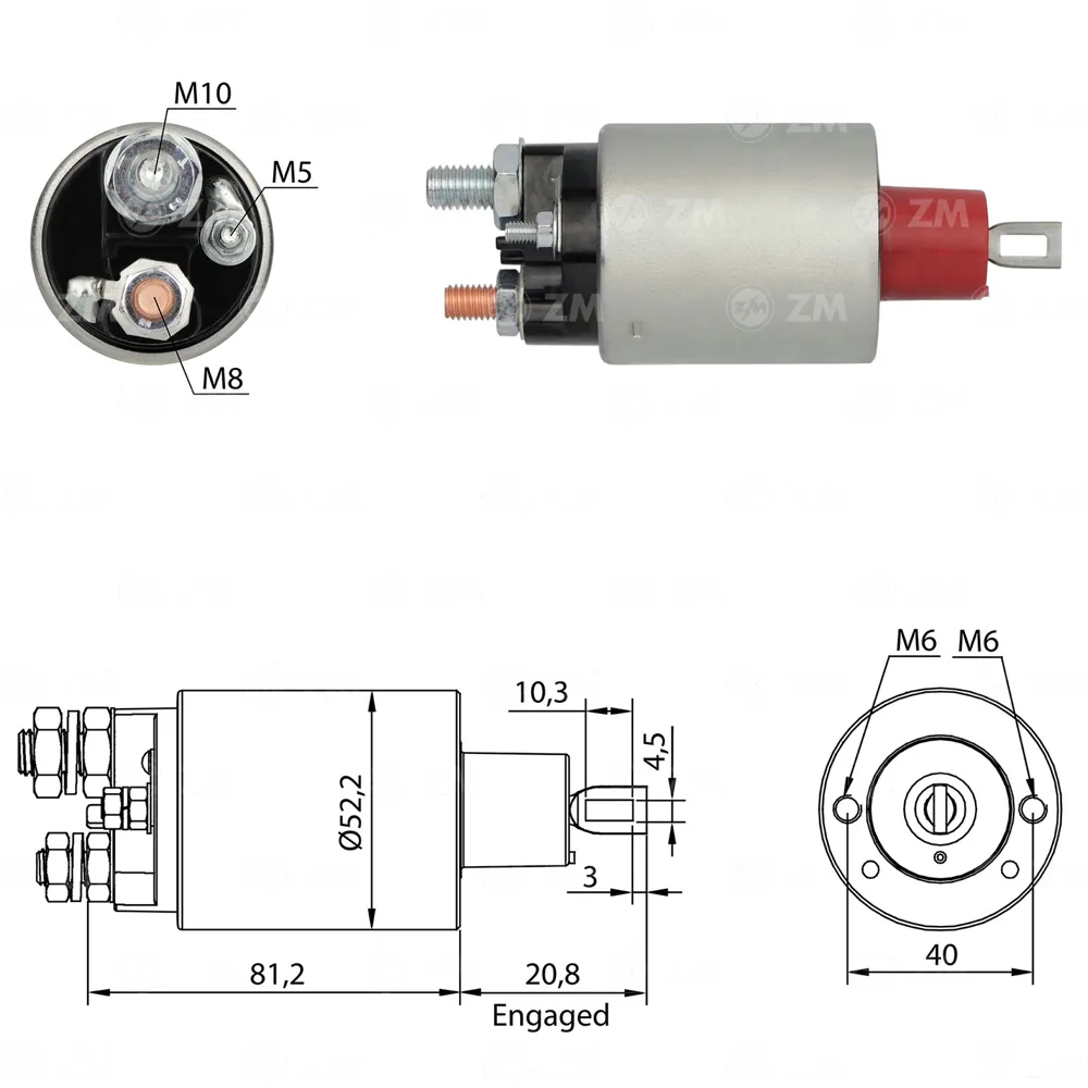 Relé de Partida - Ford F100/F150/F1000