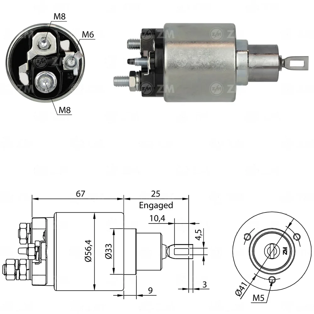 Relé de Partida - Fiat com motor Fire
