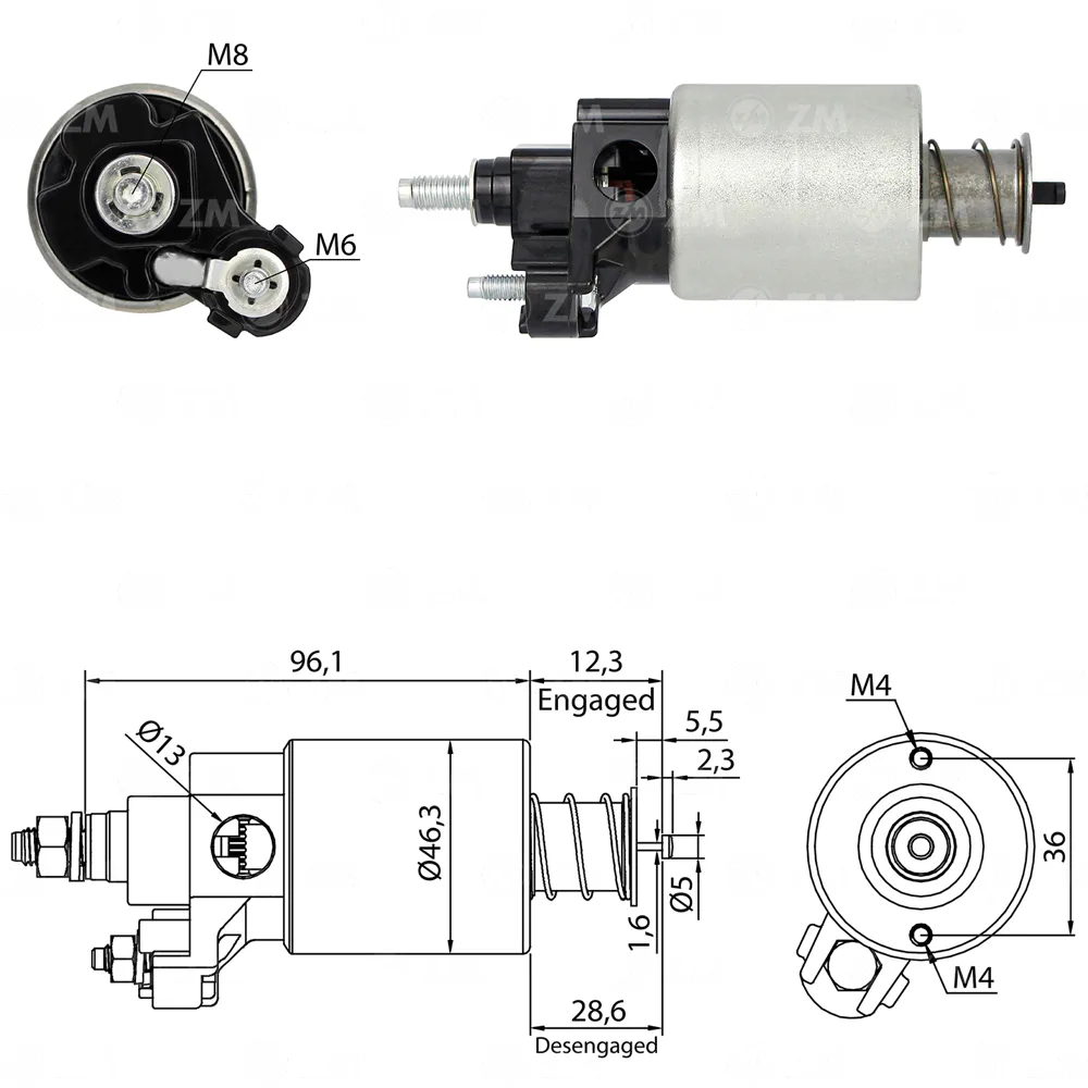 Relé de Partida - Fiat e Jeep