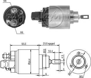 Relé de Partida - Nissan com motor MWM