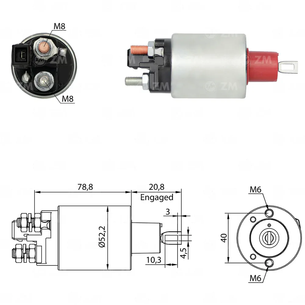 Relé de Partida - Sprinter e D20 MWM