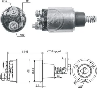 Relé de Partida - Ford F250/F350/F1000