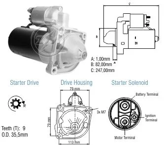 Motor de Partida - Jumper/Ducato 12V
