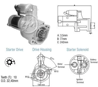 Motor de Partida - Pajero/L200