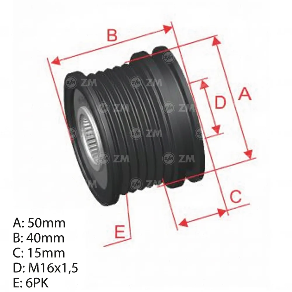 Polia Alternador Roda Livre Sprinter